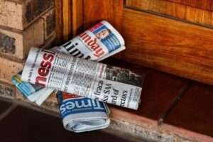 news paper scrap